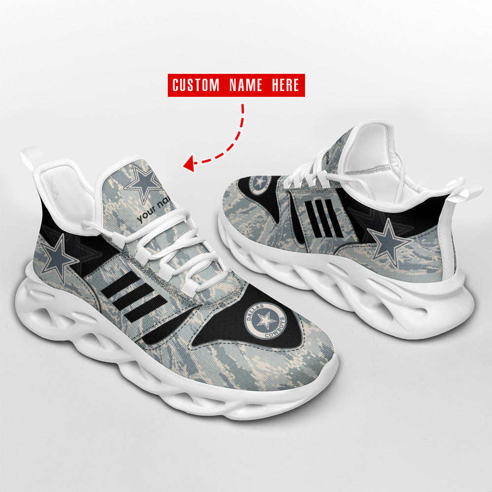 Personalized Dallas Cowboys NFL Max Soul Shoes Sneakers for Men And Women – NFL Football Fan Shoes, Team Sneakers - Image 4