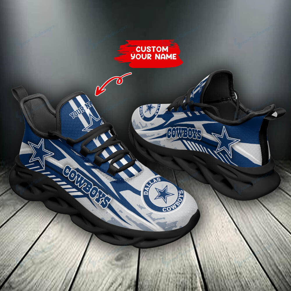 Personalized Dallas Cowboys NFL Max Soul Shoes Sneakers for Men And Women – NFL Football Fan Shoes, Team Sneakers - Image 4