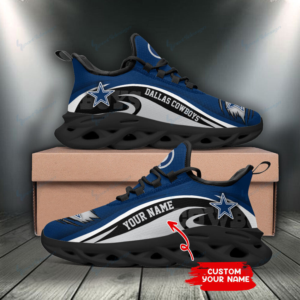 Personalized Dallas Cowboys NFL Max Soul Shoes Sneakers for Men And Women – NFL Football Fan Shoes, Team Sneakers - Image 3