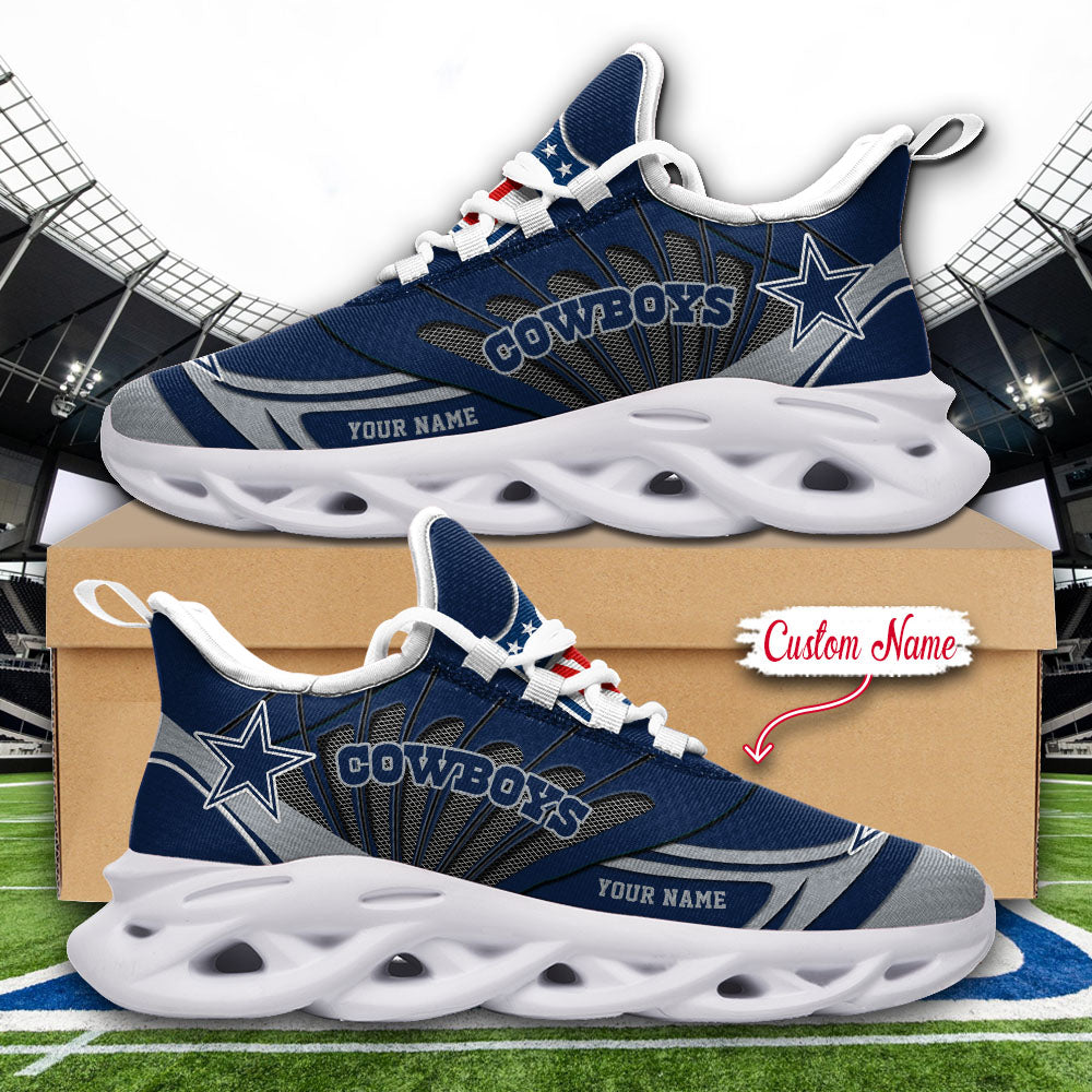 Personalized Dallas Cowboys NFL Max Soul Shoes Sneakers for Men And Women – NFL Football Fan Shoes, Team Sneakers