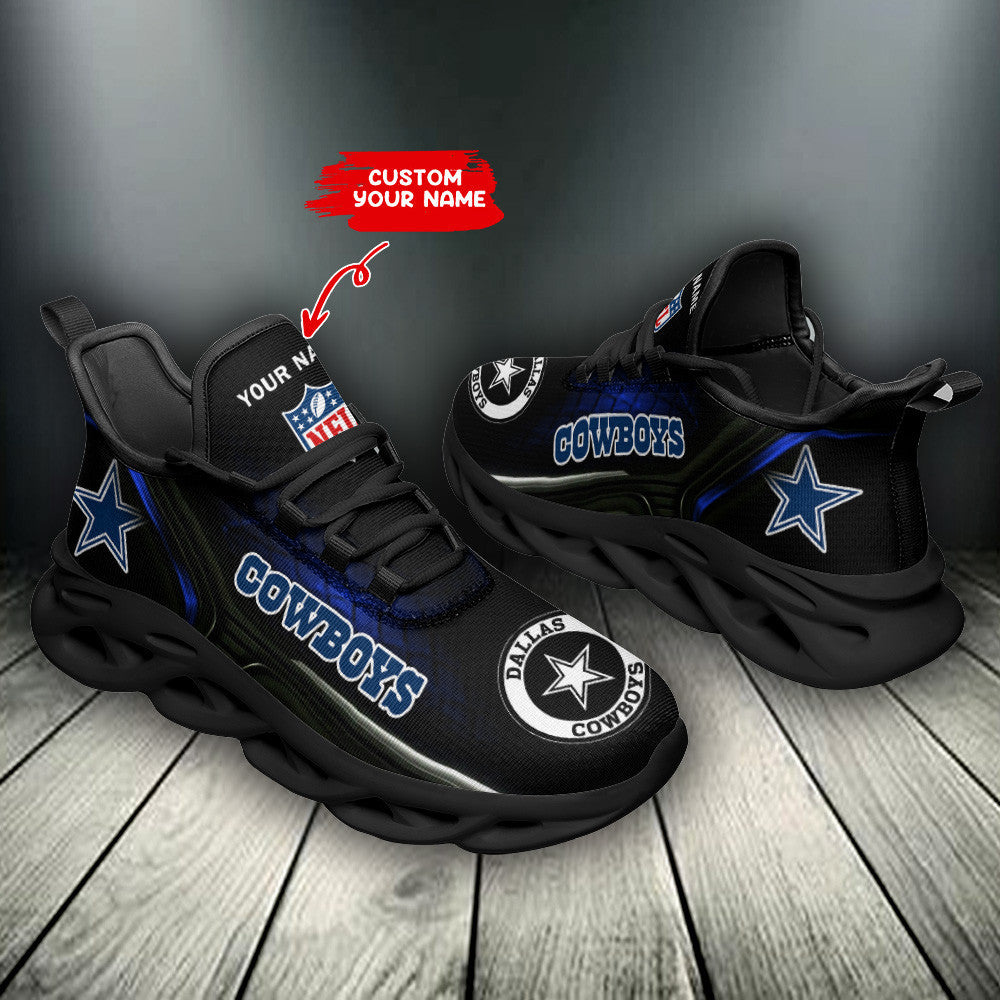 Personalized Dallas Cowboys NFL Max Soul Shoes Sneakers for Men And Women – NFL Football Fan Shoes, Team Sneakers - Image 4