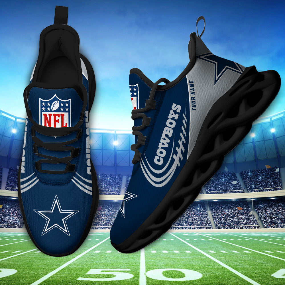 Personalized Dallas Cowboys NFL Max Soul Shoes Sneakers for Men And Women – NFL Football Fan Shoes, Team Sneakers - Image 3