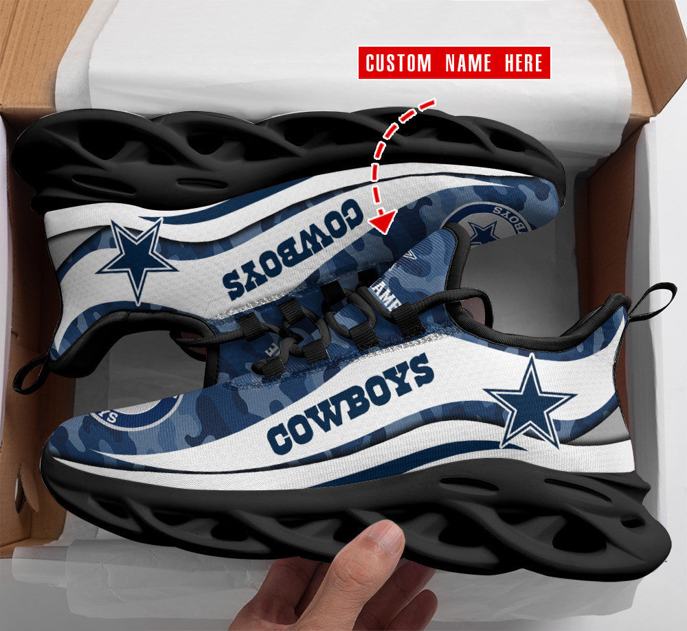 Personalized Dallas Cowboys NFL Max Soul Shoes Sneakers for Men And Women – NFL Football Fan Shoes, Team Sneakers
