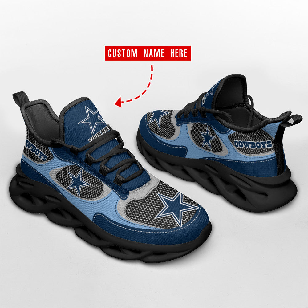 Personalized Dallas Cowboys NFL Max Soul Shoes Sneakers for Men And Women – NFL Football Fan Shoes, Team Sneakers - Image 3