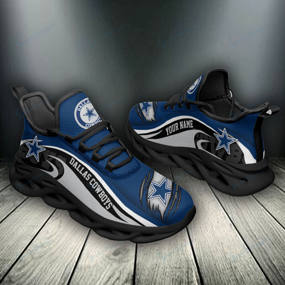 Personalized Dallas Cowboys NFL Max Soul Shoes Sneakers for Men And Women – NFL Football Fan Shoes, Team Sneakers - Image 4