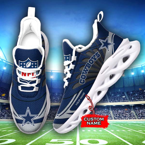 Personalized Dallas Cowboys NFL Max Soul Shoes Sneakers for Men And Women – NFL Football Fan Shoes, Team Sneakers