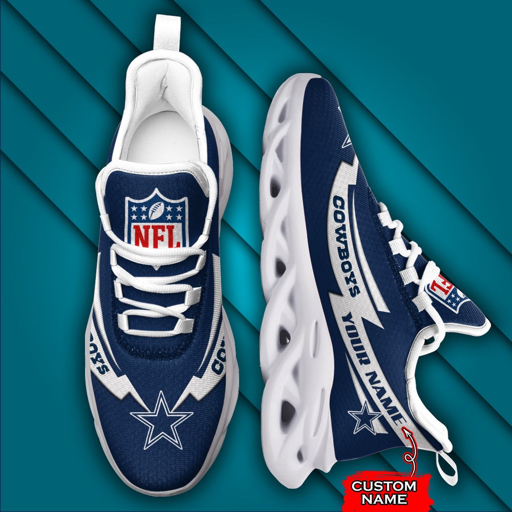 Personalized Dallas Cowboys NFL Max Soul Shoes Sneakers for Men And Women – NFL Football Fan Shoes, Team Sneakers - Image 4