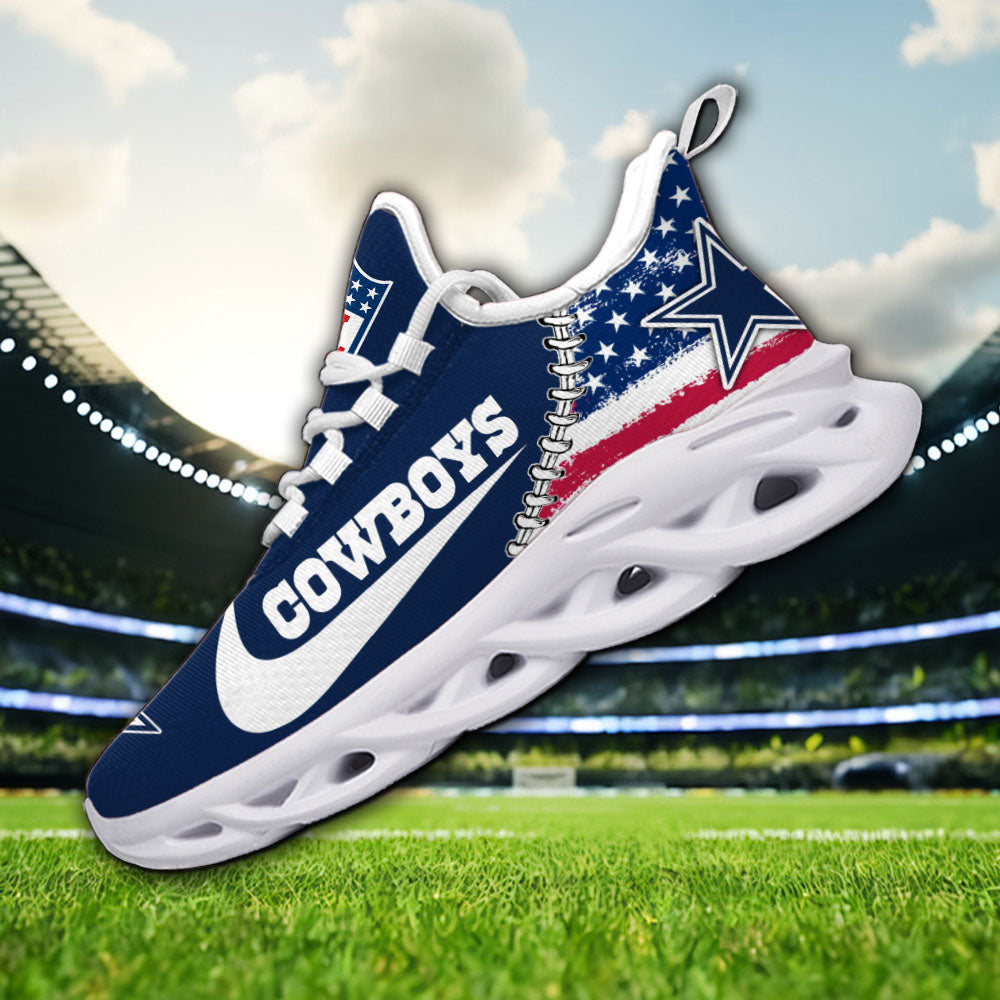 Personalized Dallas Cowboys NFL Max Soul Shoes Sneakers for Men And Women – NFL Football Fan Shoes, Team Sneakers