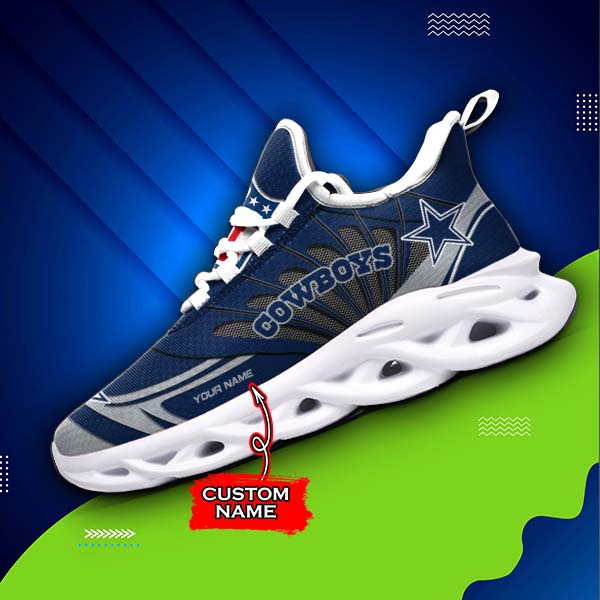 Personalized Dallas Cowboys NFL Max Soul Shoes Sneakers for Men And Women – NFL Football Fan Shoes, Team Sneakers - Image 3
