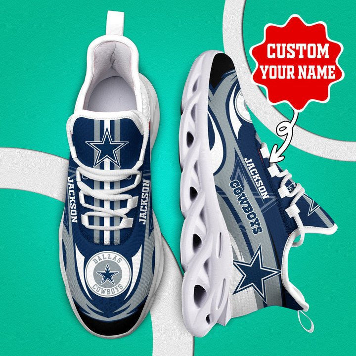 Personalized Dallas Cowboys NFL Max Soul Shoes Sneakers for Men And Women – NFL Football Fan Shoes, Team Sneakers