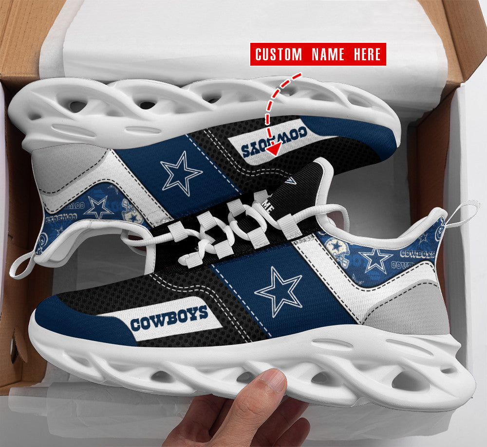 Personalized Dallas Cowboys NFL Max Soul Shoes Sneakers for Men And Women – NFL Football Fan Shoes, Team Sneakers - Image 4