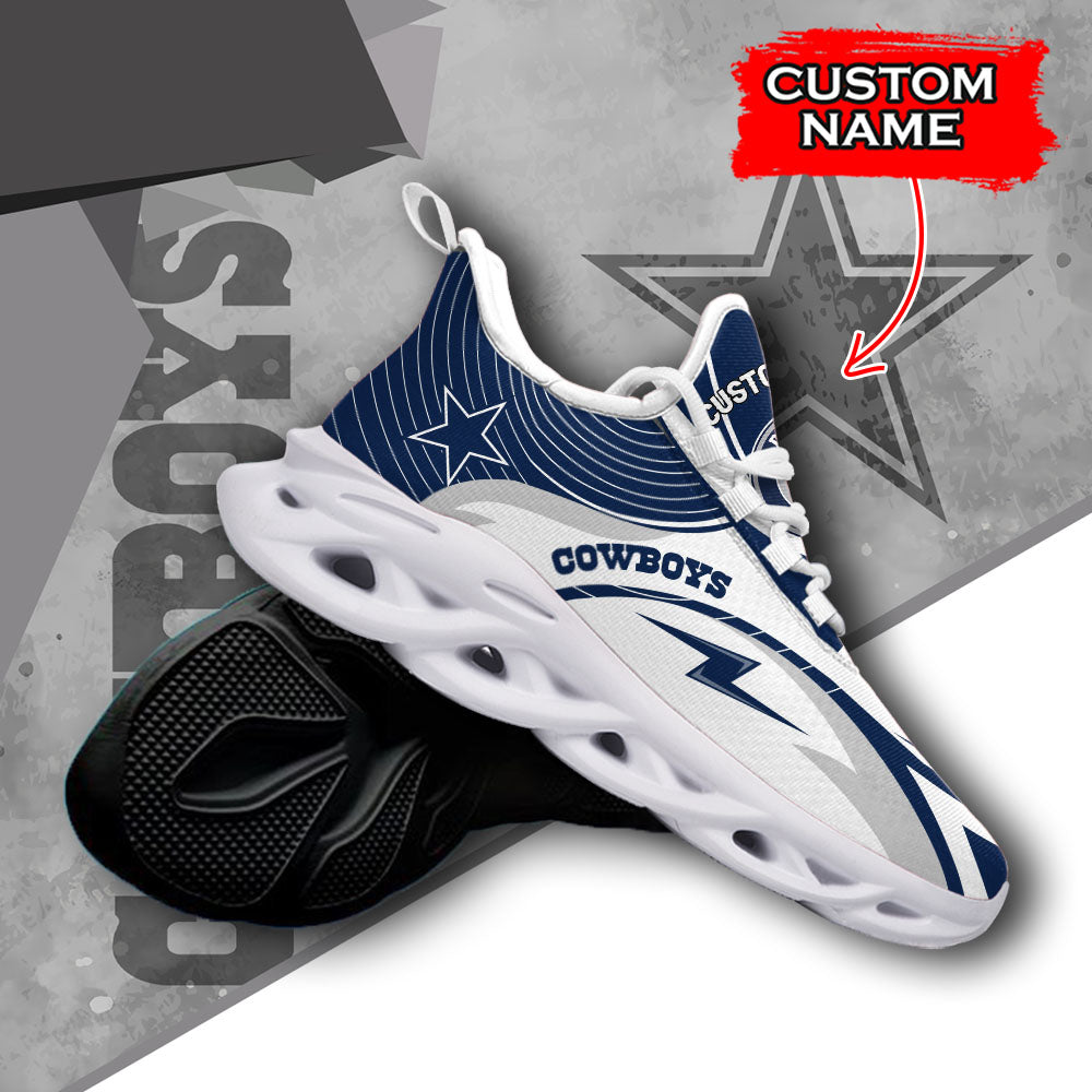 Personalized Dallas Cowboys NFL Max Soul Shoes Sneakers for Men And Women – NFL Football Fan Shoes, Team Sneakers - Image 3