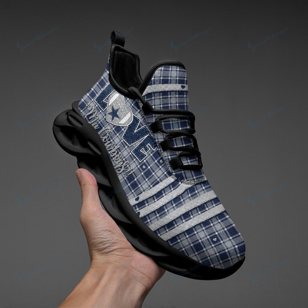 Personalized Dallas Cowboys NFL Max Soul Shoes Sneakers for Men And Women – NFL Football Fan Shoes, Team Sneakers - Image 4