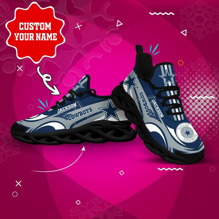 Personalized Dallas Cowboys NFL Max Soul Shoes Sneakers for Men And Women – NFL Football Fan Shoes, Team Sneakers - Image 5
