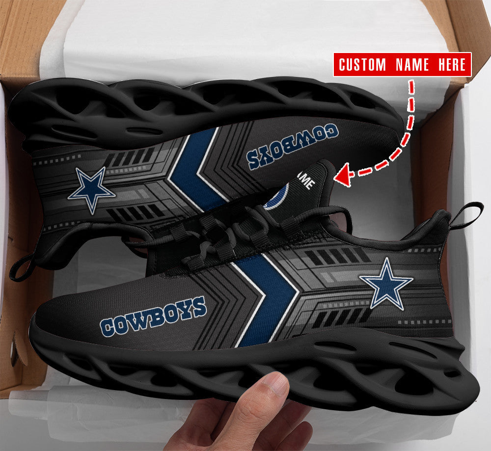 Personalized Dallas Cowboys NFL Max Soul Shoes Sneakers for Men And Women – NFL Football Fan Shoes, Team Sneakers - Image 4