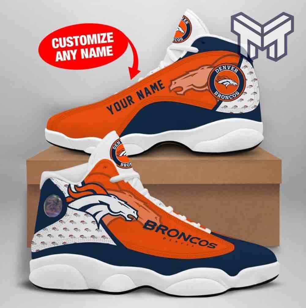 Personalized Denver Broncos JD13 Sneakers Shoes for Men & Women | Custom Fan Gift