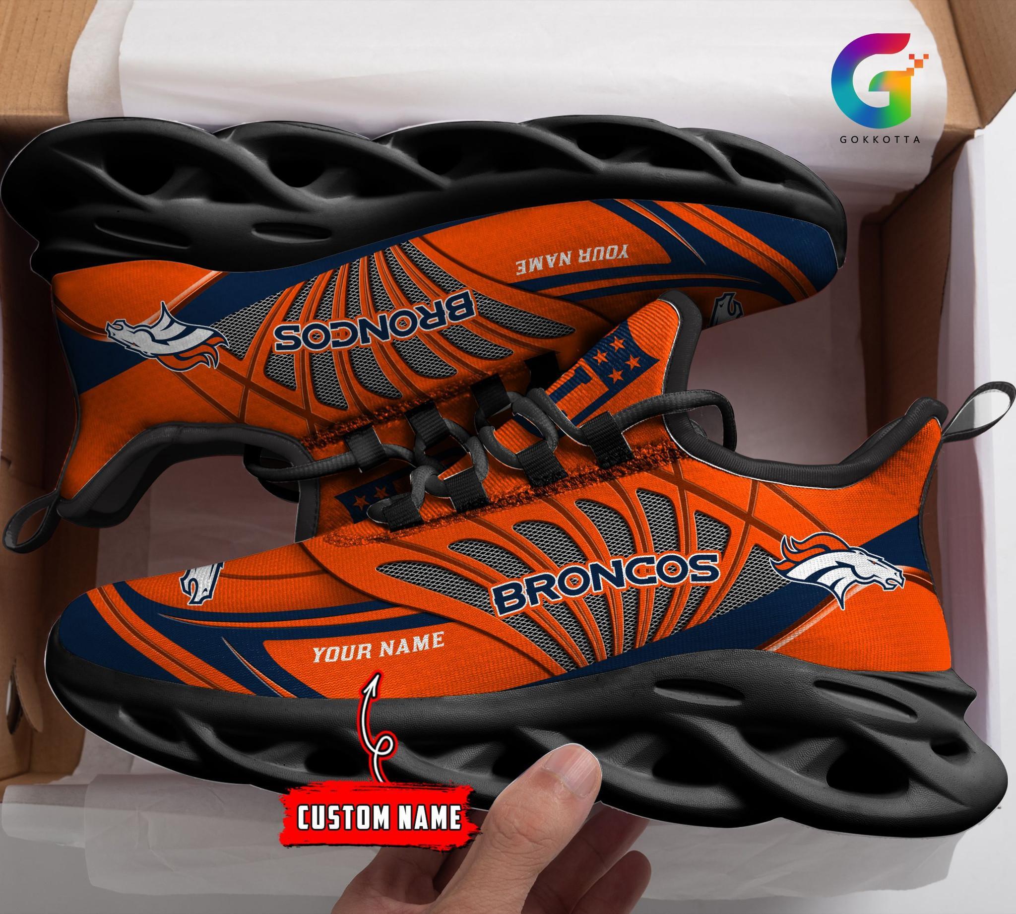 Personalized Denver Broncos Max Soul Shoes Sneakers for Men And Women – NFL Football Fan Shoes, Team Sneakers - Image 4