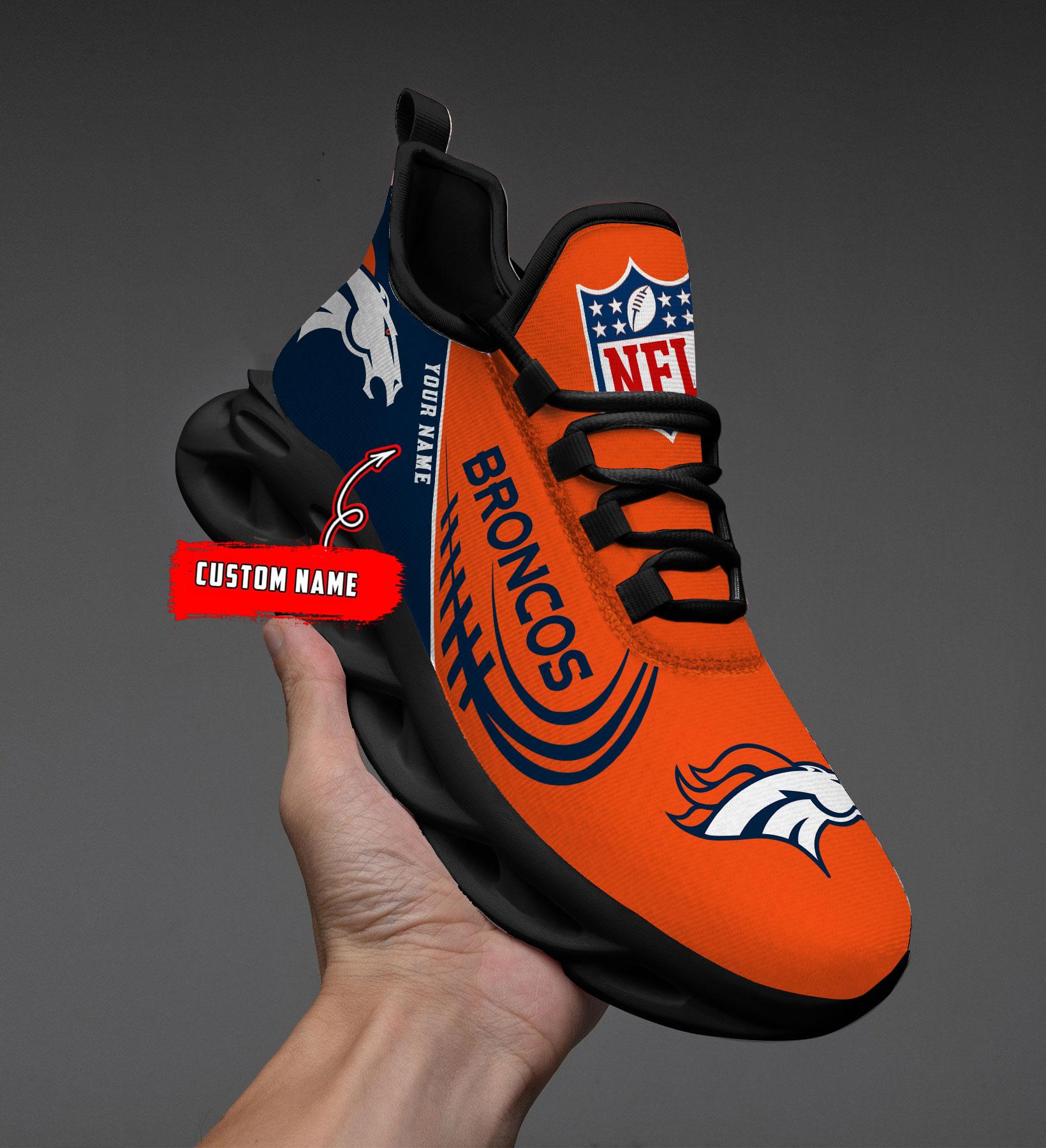 Personalized Denver Broncos Max Soul Shoes Sneakers for Men And Women – NFL Football Fan Shoes, Team Sneakers - Image 9