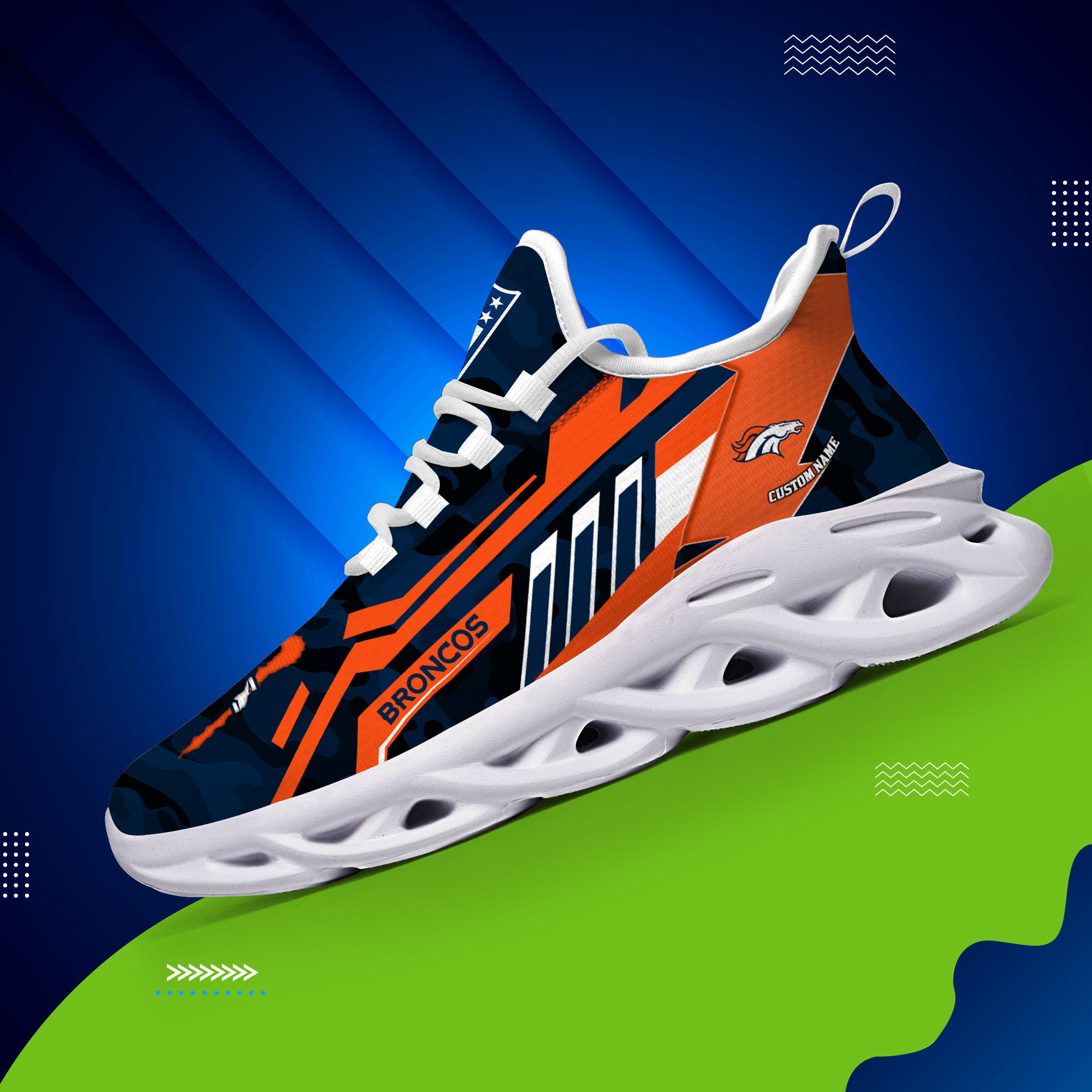 Personalized Denver Broncos Max Soul Shoes Sneakers for Men And Women – NFL Football Fan Shoes, Team Sneakers - Image 3