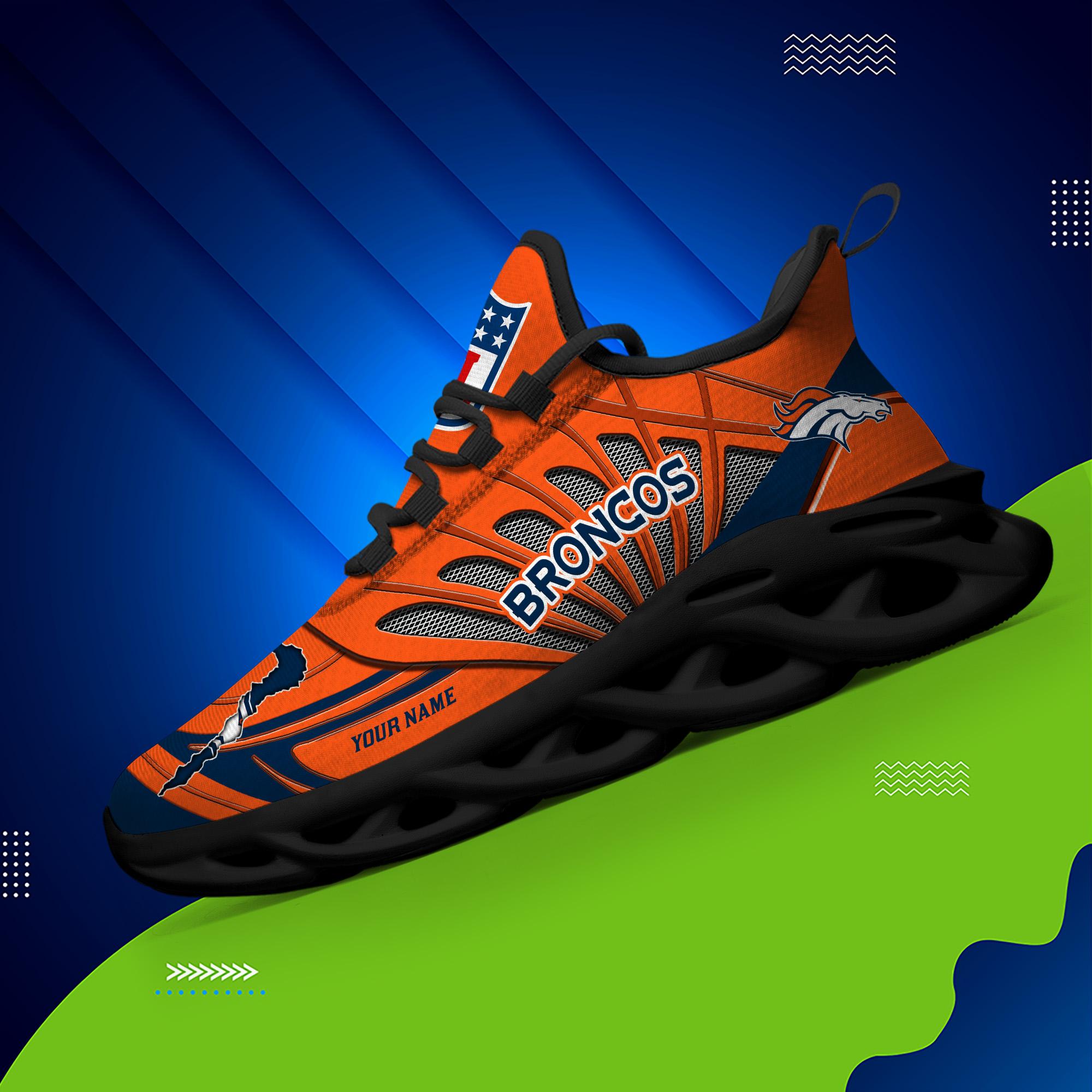 Personalized Denver Broncos Max Soul Shoes Sneakers for Men And Women – NFL Football Fan Shoes, Team Sneakers - Image 3