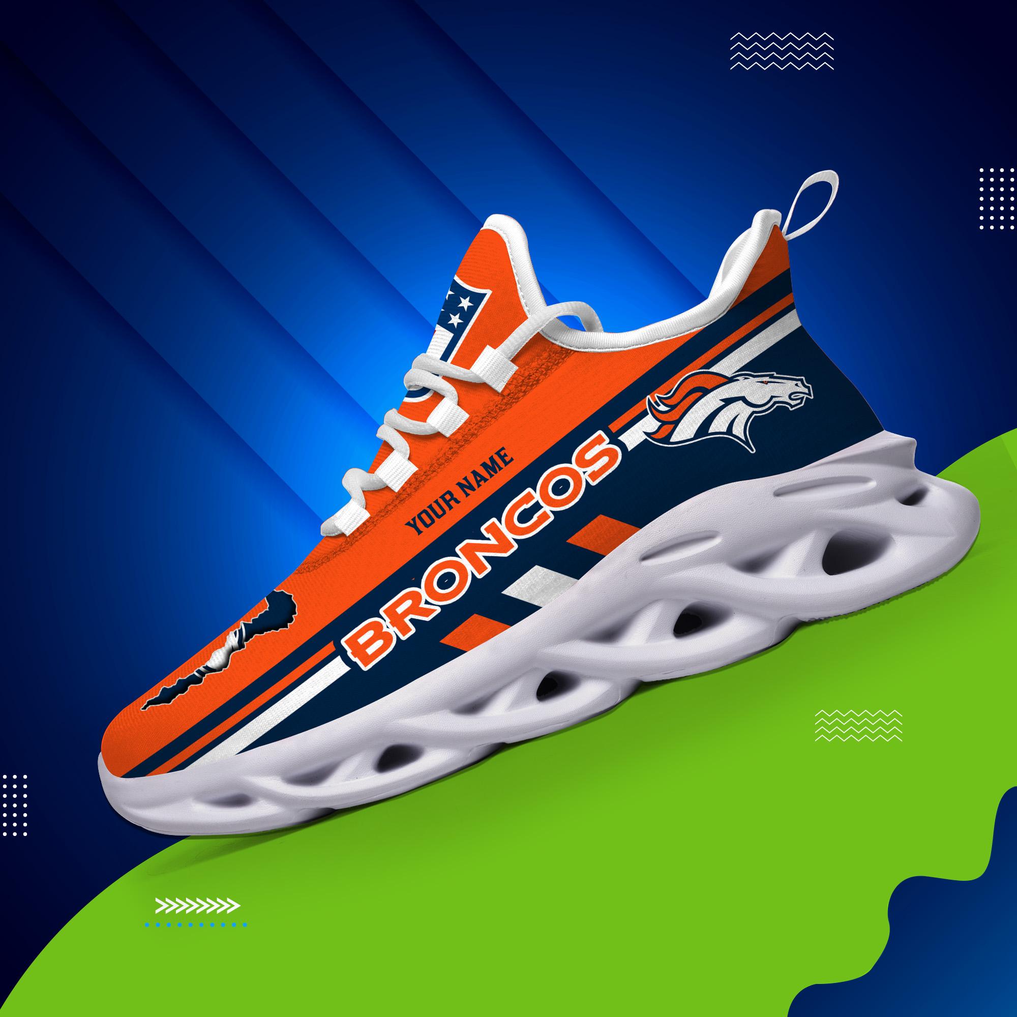 Personalized Denver Broncos Max Soul Shoes Sneakers for Men And Women – NFL Football Fan Shoes, Team Sneakers - Image 5