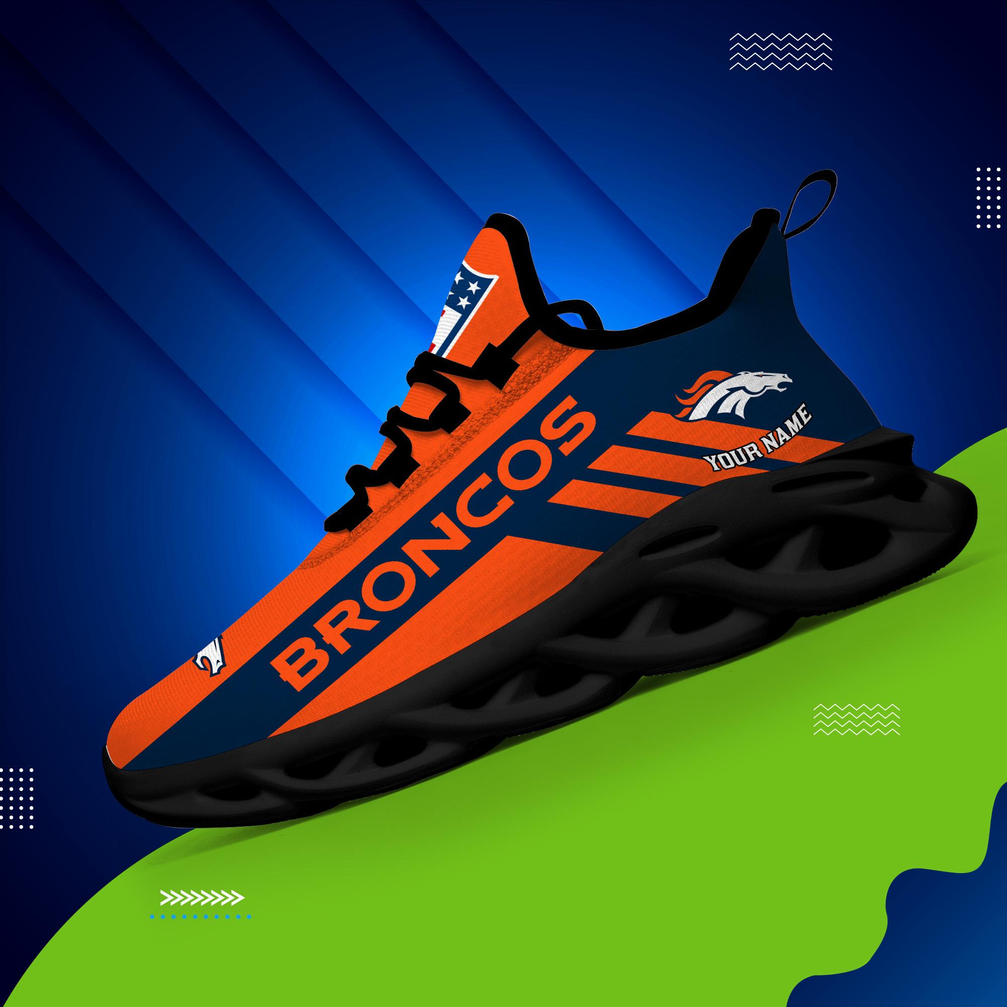 Personalized Denver Broncos Max Soul Shoes Sneakers for Men And Women – NFL Football Fan Shoes, Team Sneakers - Image 4
