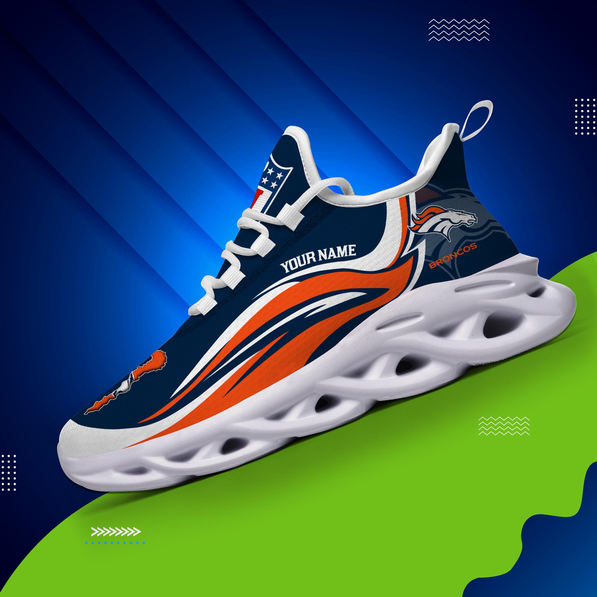 Personalized Denver Broncos Max Soul Shoes Sneakers for Men And Women – NFL Football Fan Shoes, Team Sneakers - Image 4