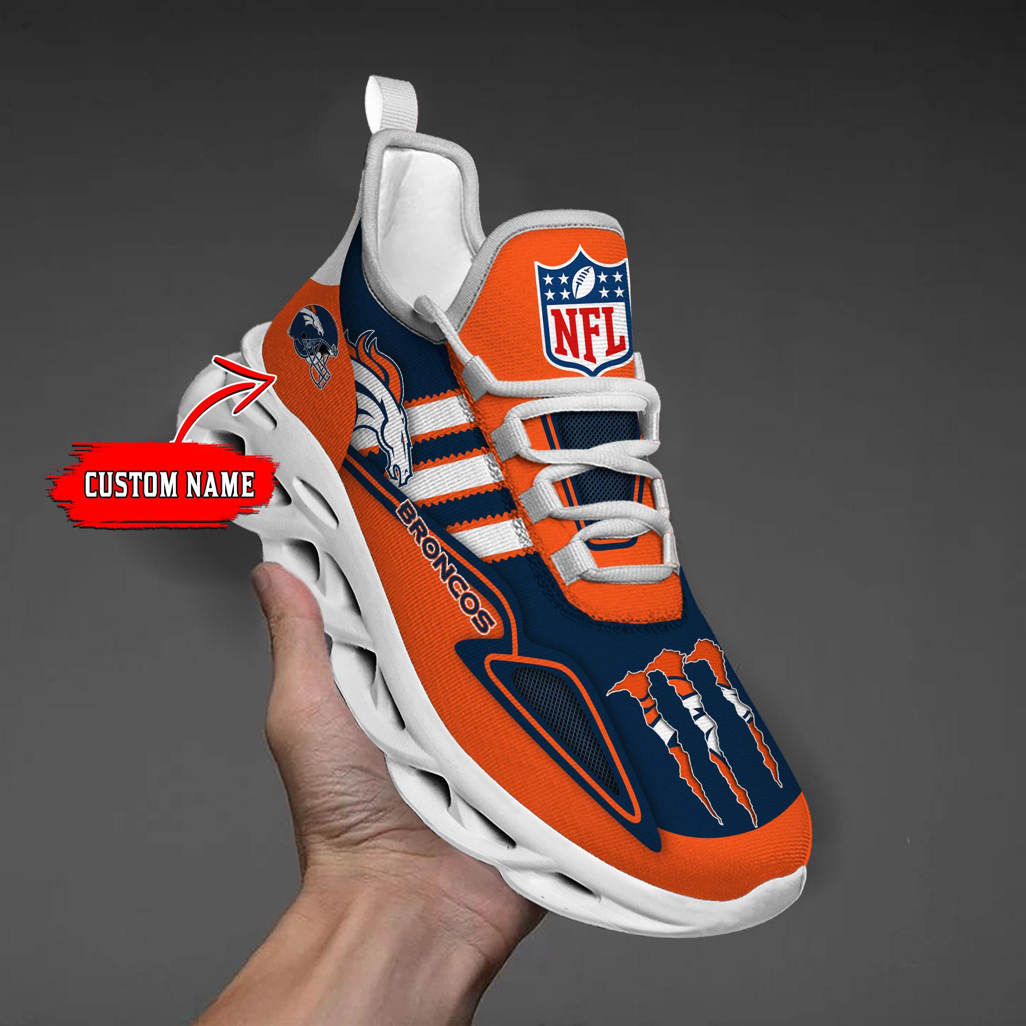 Personalized Denver Broncos Max Soul Shoes Sneakers for Men And Women – NFL Football Fan Shoes, Team Sneakers - Image 3