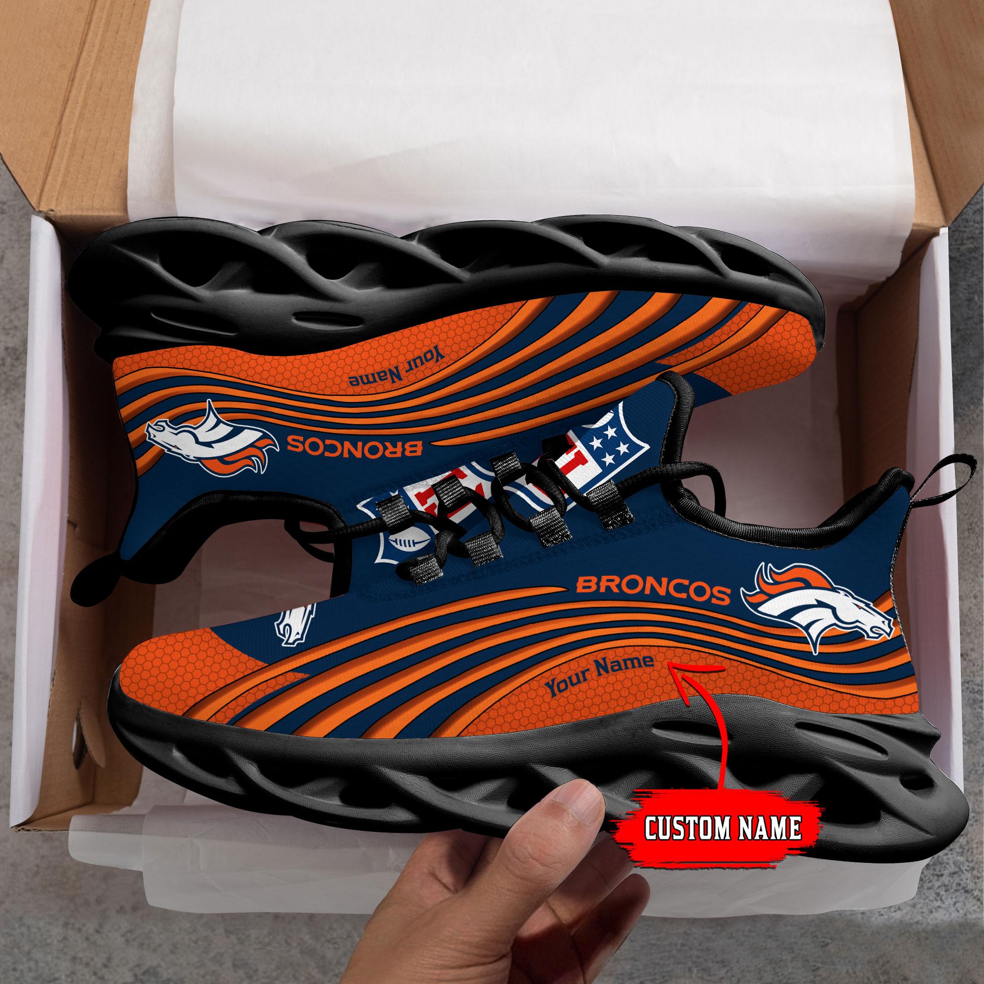Personalized Denver Broncos Max Soul Shoes Sneakers for Men And Women – NFL Football Fan Shoes, Team Sneakers - Image 3