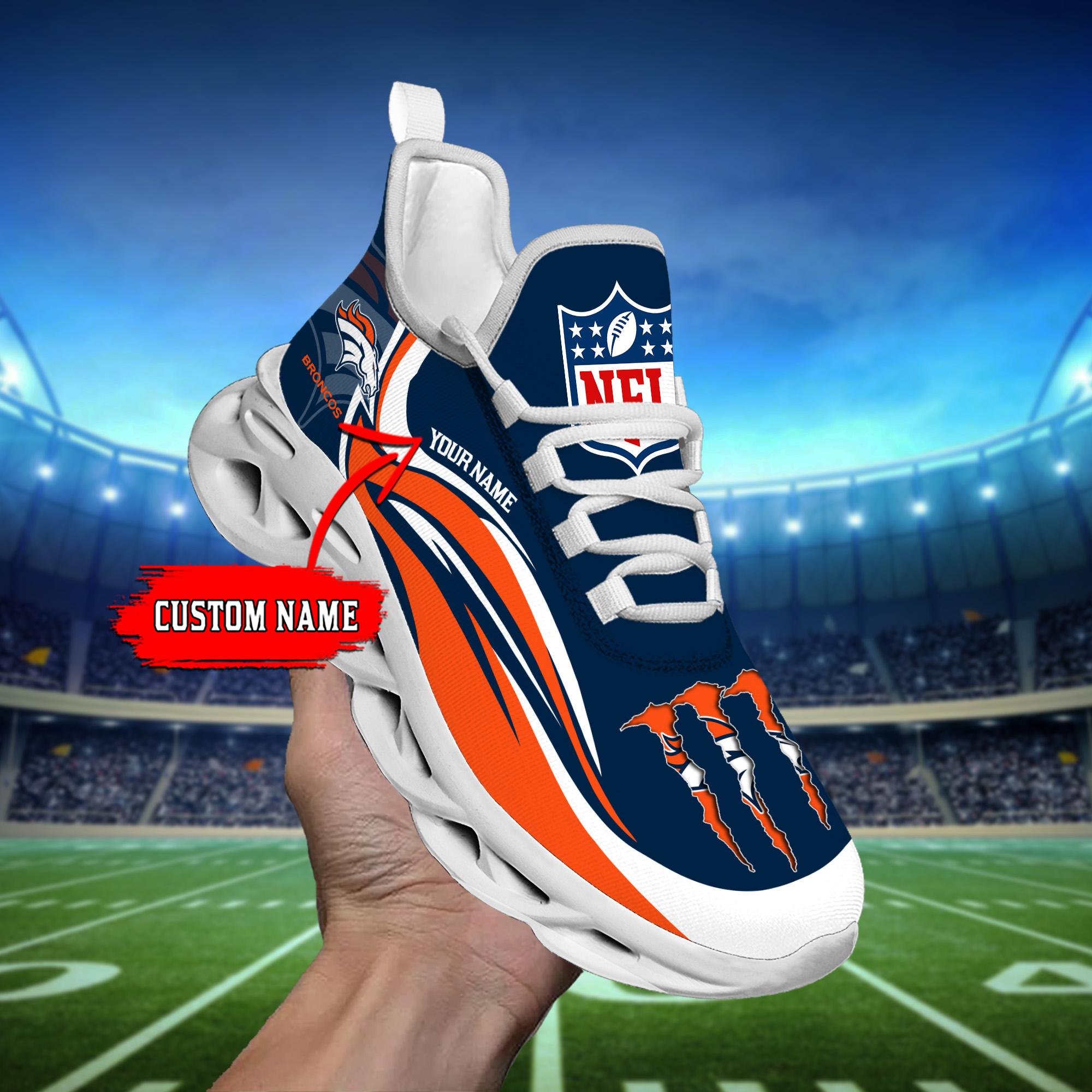 Personalized Denver Broncos Max Soul Shoes Sneakers for Men And Women – NFL Football Fan Shoes, Team Sneakers - Image 7