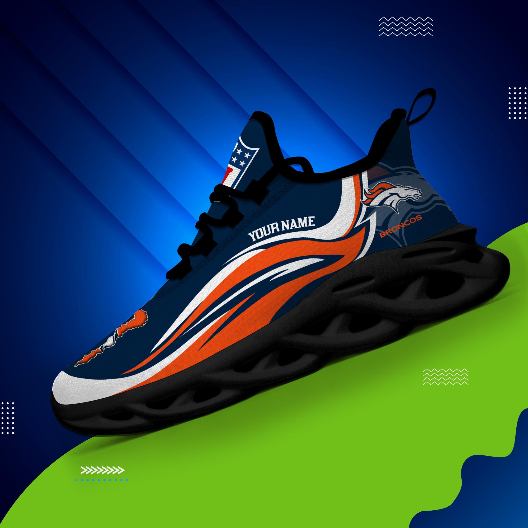 Personalized Denver Broncos Max Soul Shoes Sneakers for Men And Women – NFL Football Fan Shoes, Team Sneakers - Image 3