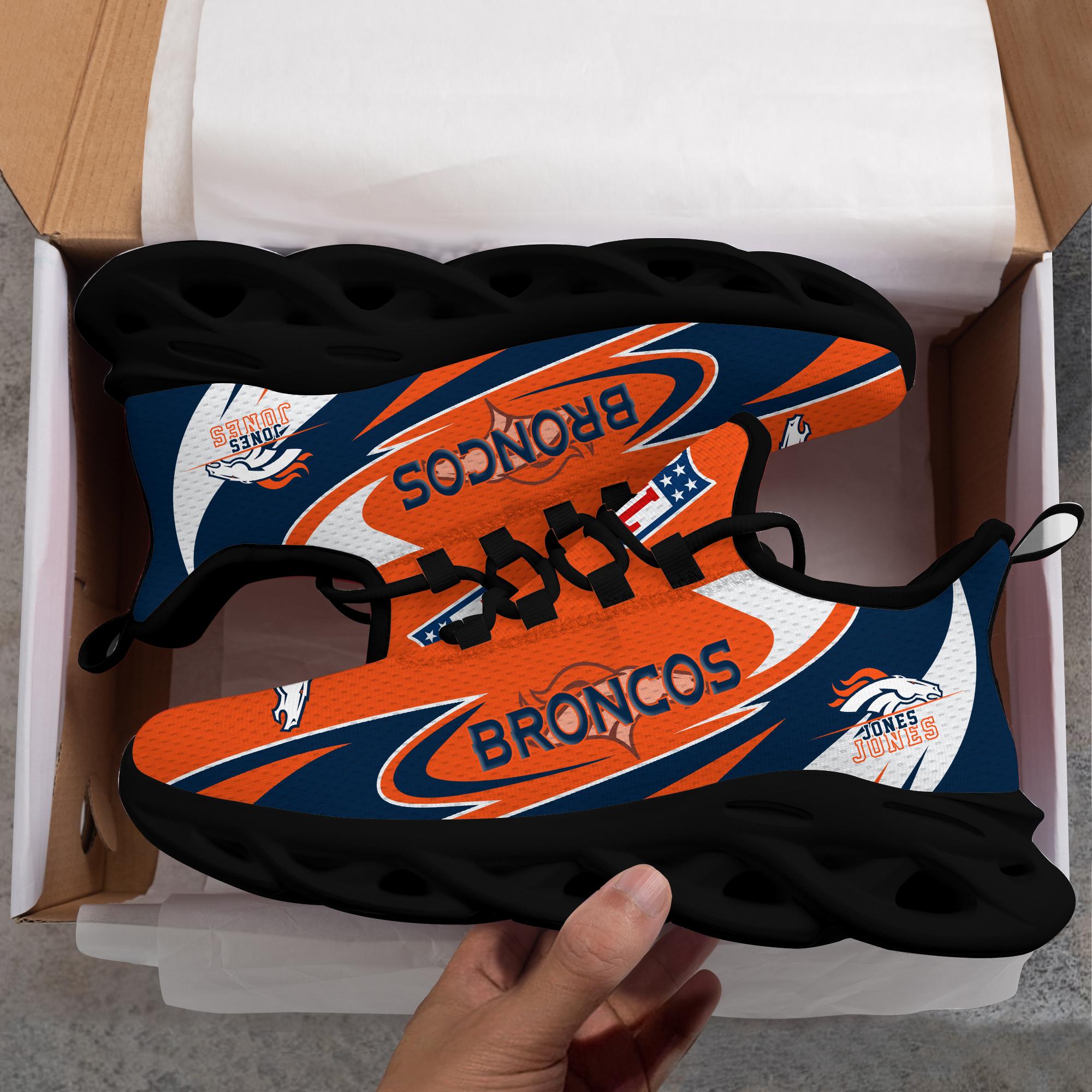Personalized Denver Broncos Max Soul Shoes Sneakers for Men And Women – NFL Football Fan Shoes, Team Sneakers - Image 4