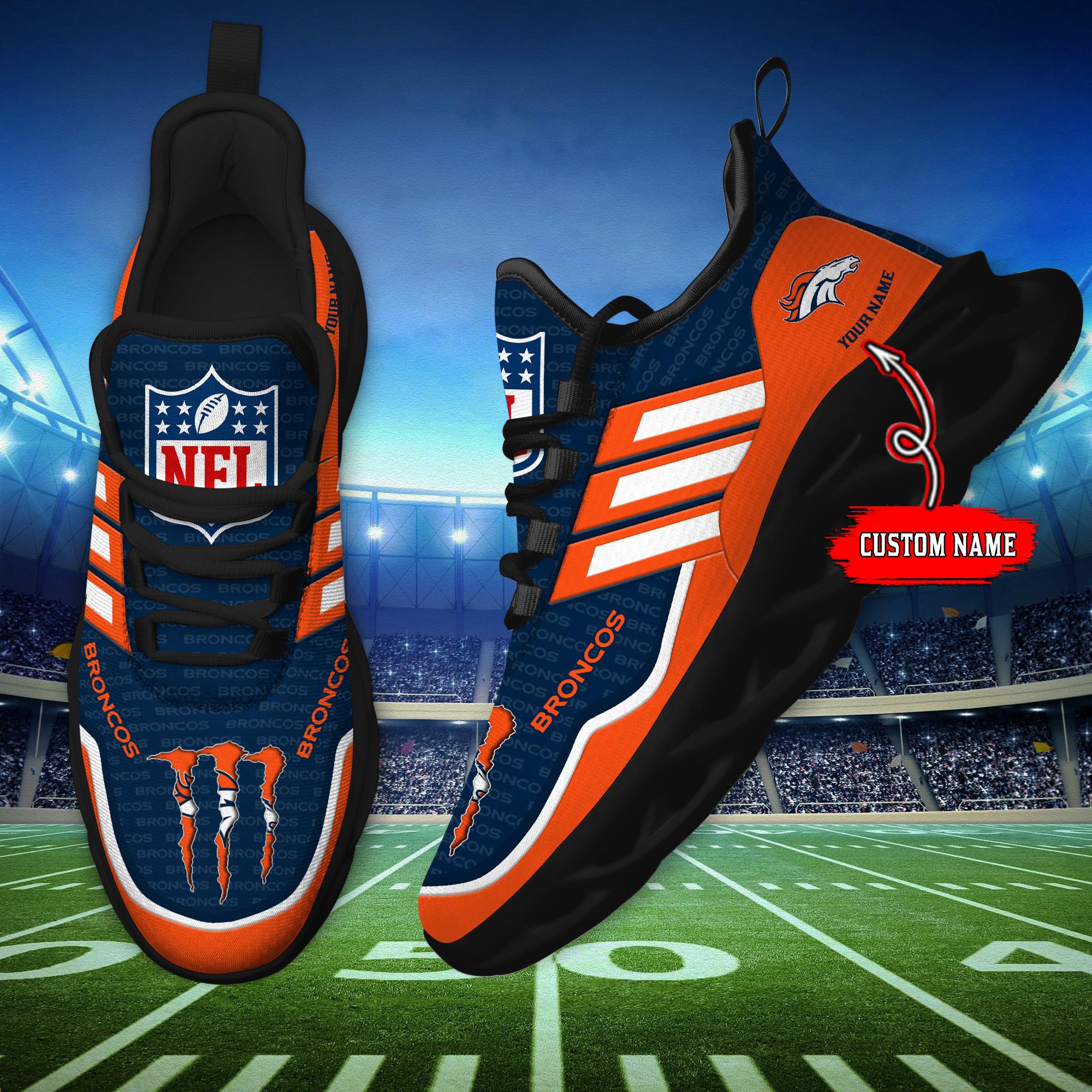 Personalized Denver Broncos Max Soul Shoes Sneakers for Men And Women – NFL Football Fan Shoes, Team Sneakers - Image 7