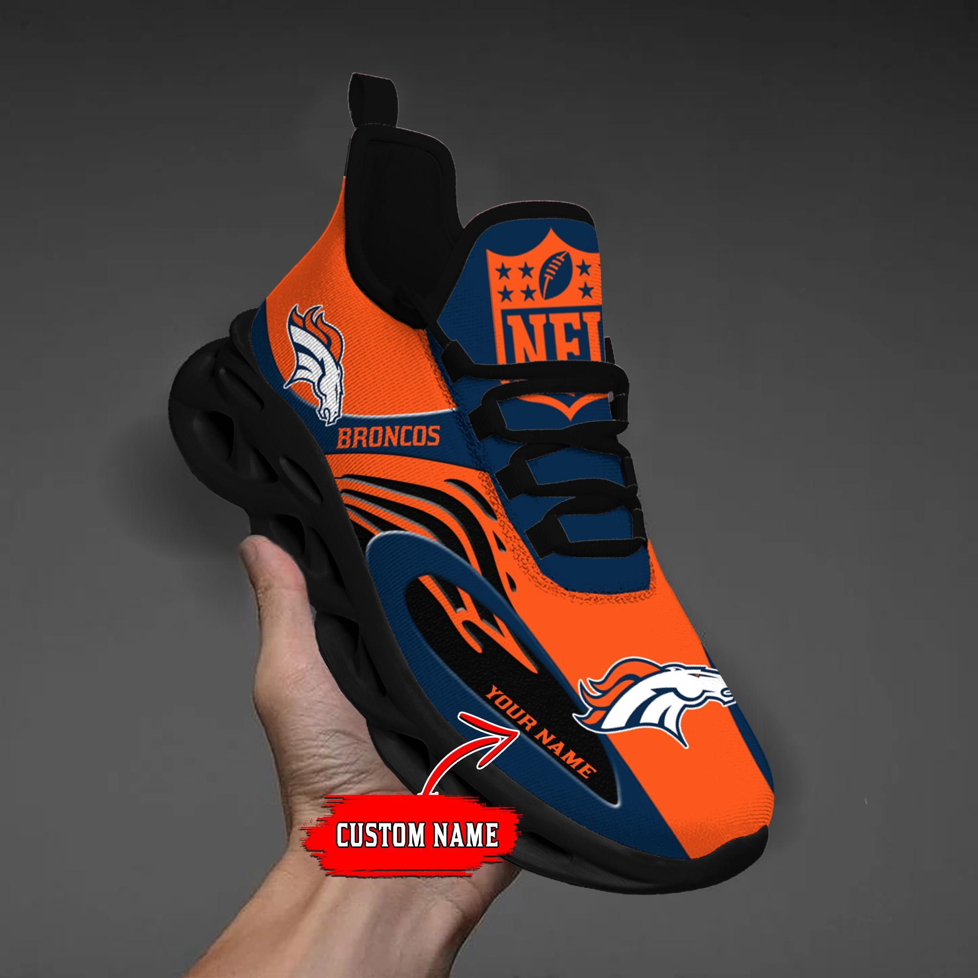 Personalized Denver Broncos Max Soul Shoes Sneakers for Men And Women – NFL Football Fan Shoes, Team Sneakers - Image 9
