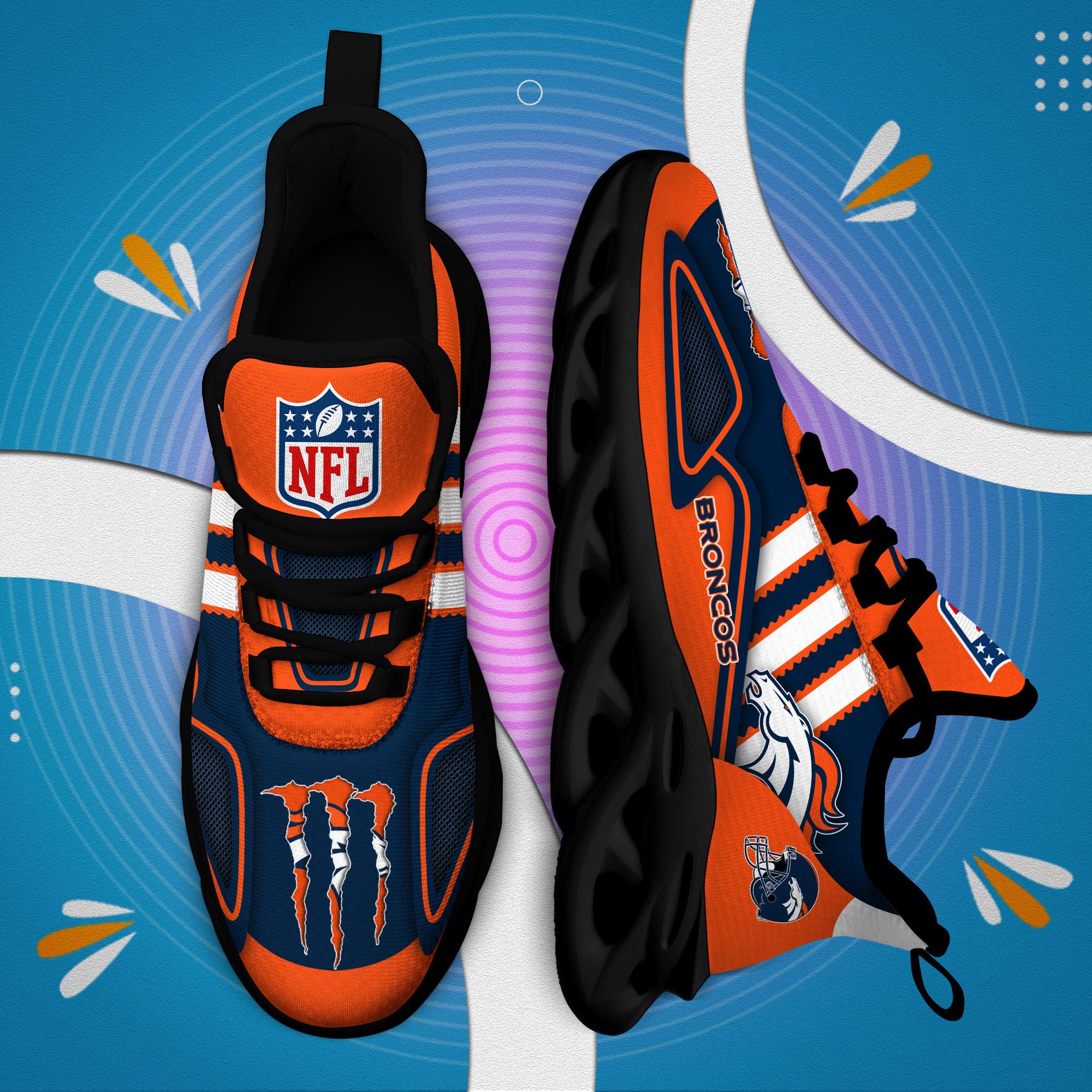 Personalized Denver Broncos Max Soul Shoes Sneakers for Men And Women – NFL Football Fan Shoes, Team Sneakers - Image 6