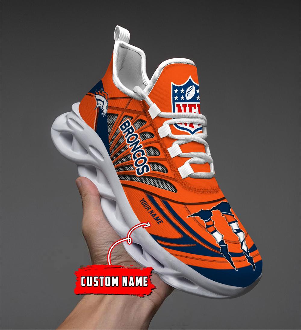 Personalized Denver Broncos Max Soul Shoes Sneakers for Men And Women – NFL Football Fan Shoes, Team Sneakers - Image 3