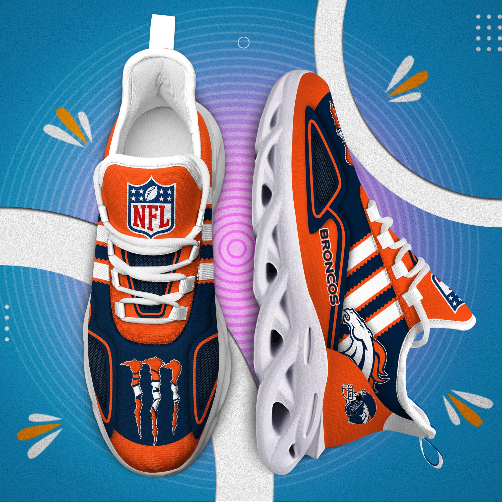 Personalized Denver Broncos Max Soul Shoes Sneakers for Men And Women – NFL Football Fan Shoes, Team Sneakers - Image 6