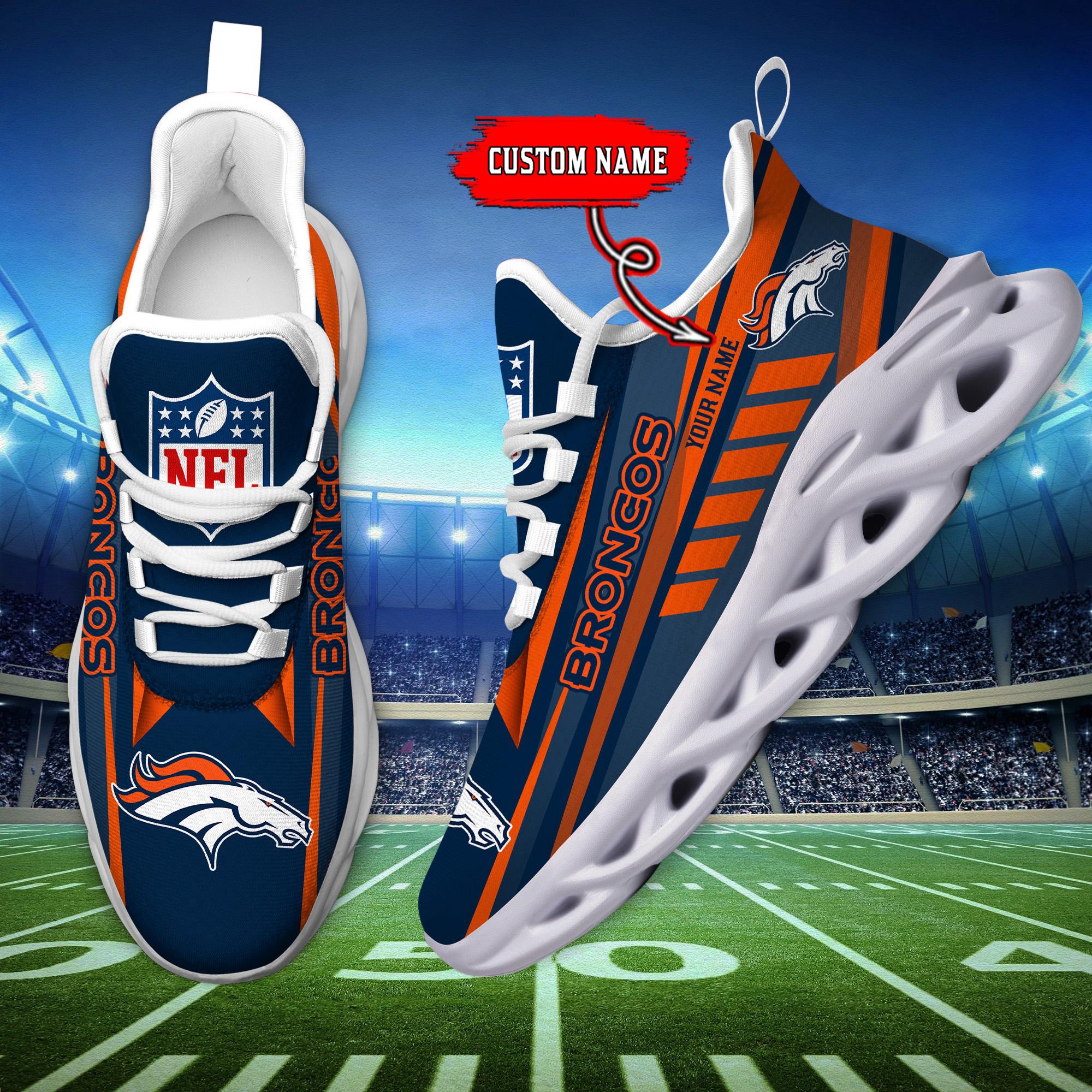 Personalized Denver Broncos Max Soul Shoes Sneakers for Men And Women – NFL Football Fan Shoes, Team Sneakers - Image 6