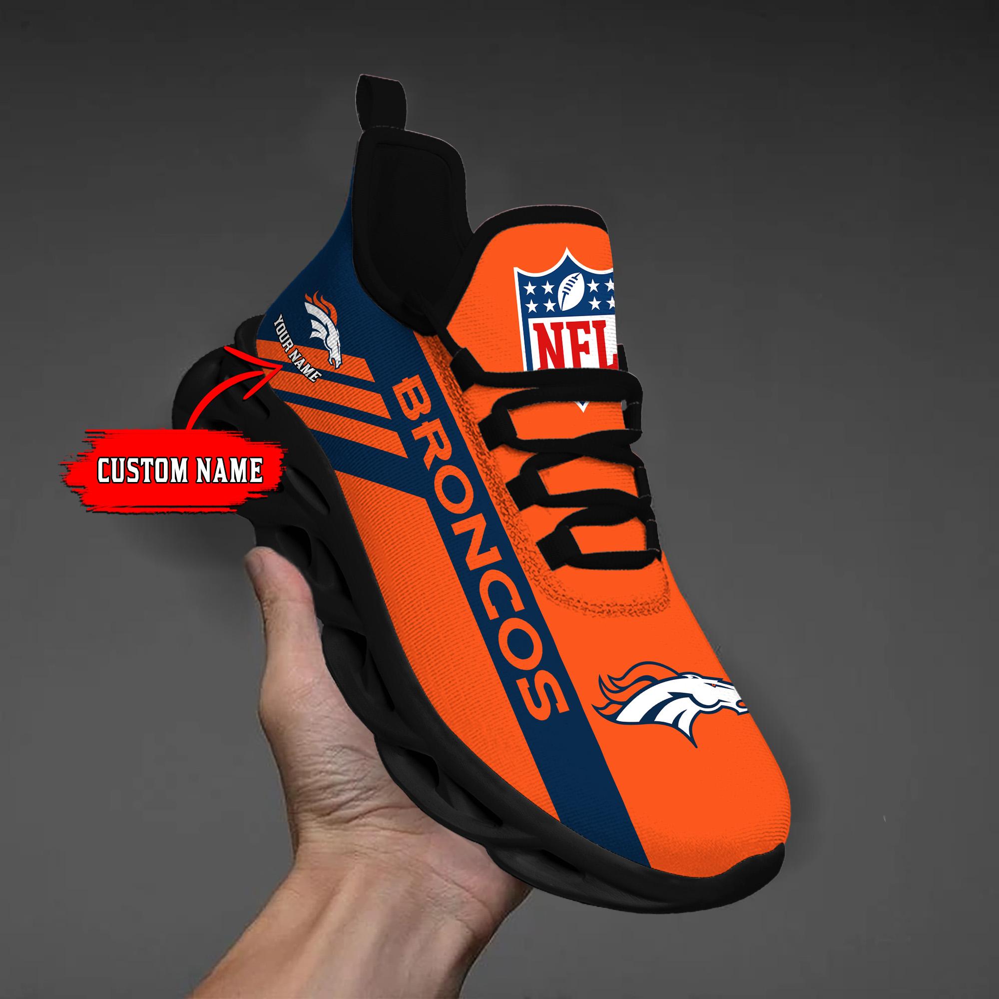 Personalized Denver Broncos Max Soul Shoes Sneakers for Men And Women – NFL Football Fan Shoes, Team Sneakers - Image 3