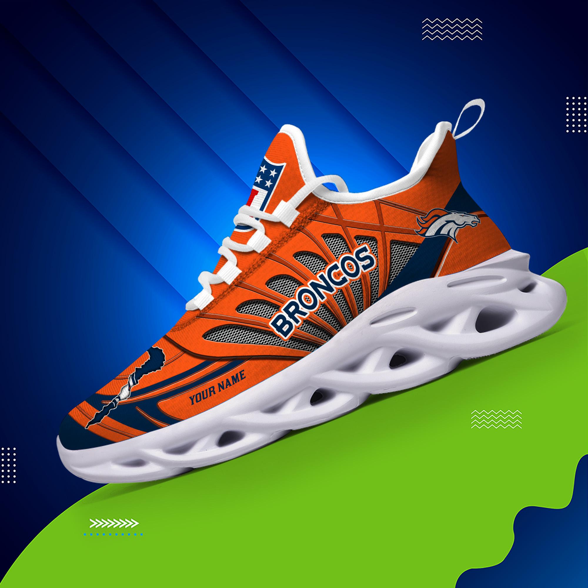 Personalized Denver Broncos Max Soul Shoes Sneakers for Men And Women – NFL Football Fan Shoes, Team Sneakers - Image 3