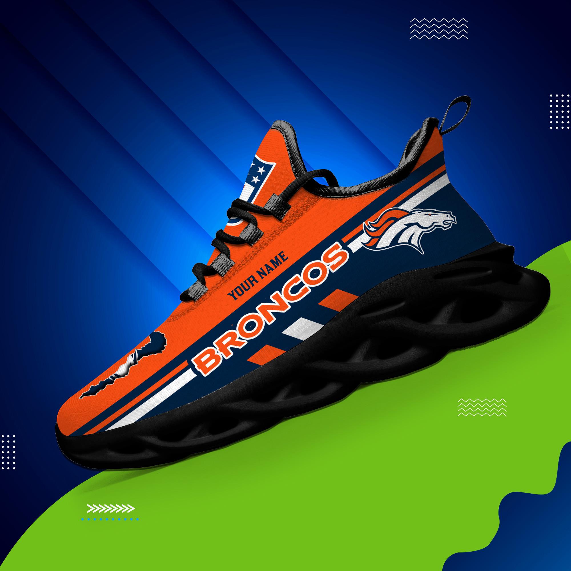 Personalized Denver Broncos Max Soul Shoes Sneakers for Men And Women – NFL Football Fan Shoes, Team Sneakers - Image 4