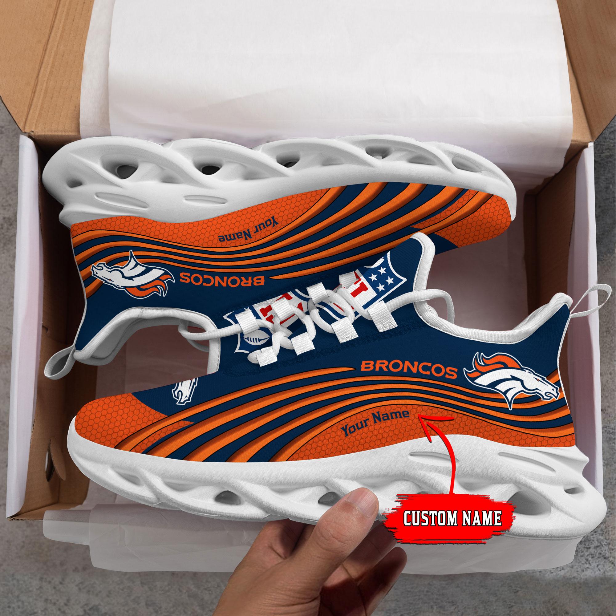 Personalized Denver Broncos Max Soul Shoes Sneakers for Men And Women – NFL Football Fan Shoes, Team Sneakers - Image 4