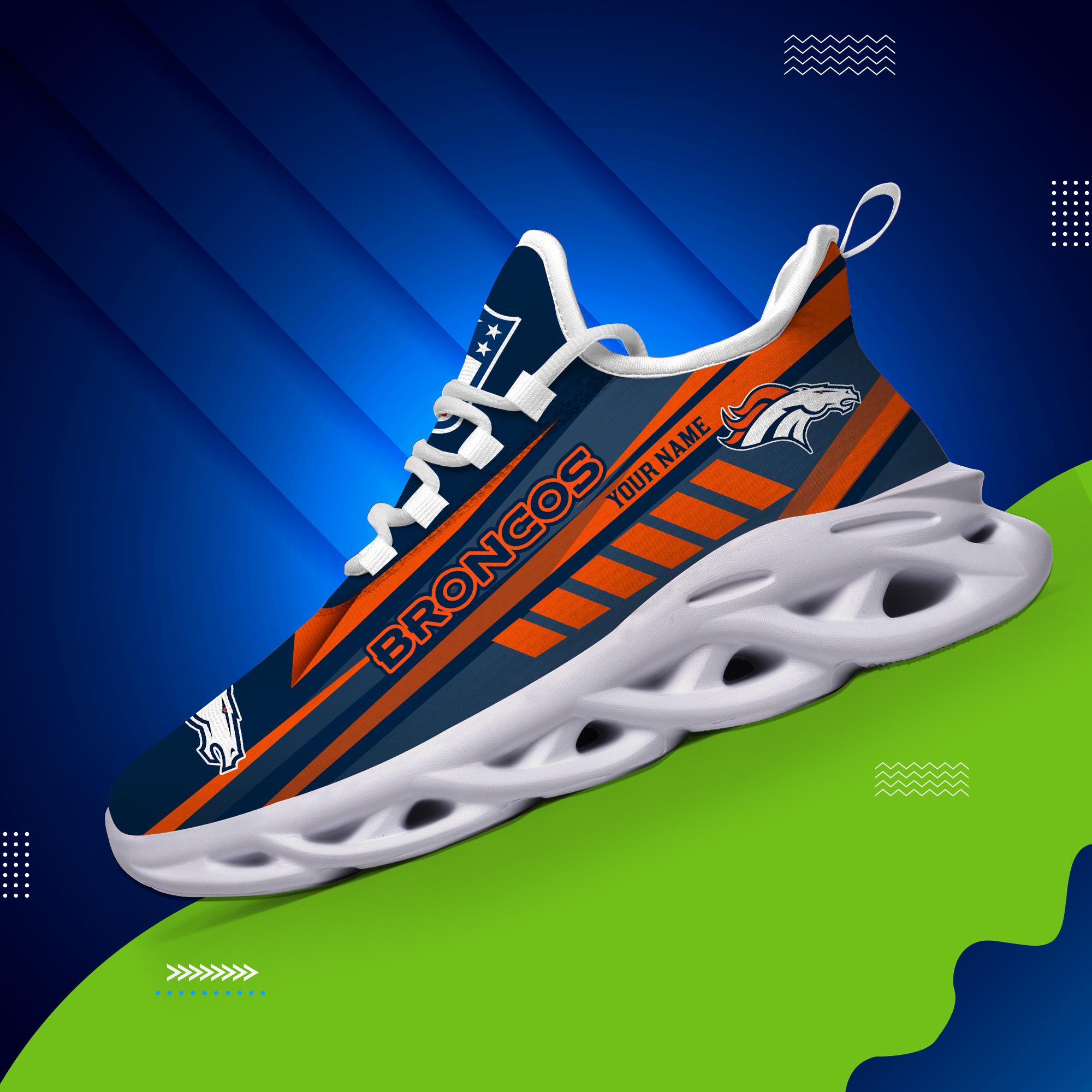 Personalized Denver Broncos Max Soul Shoes Sneakers for Men And Women – NFL Football Fan Shoes, Team Sneakers - Image 4