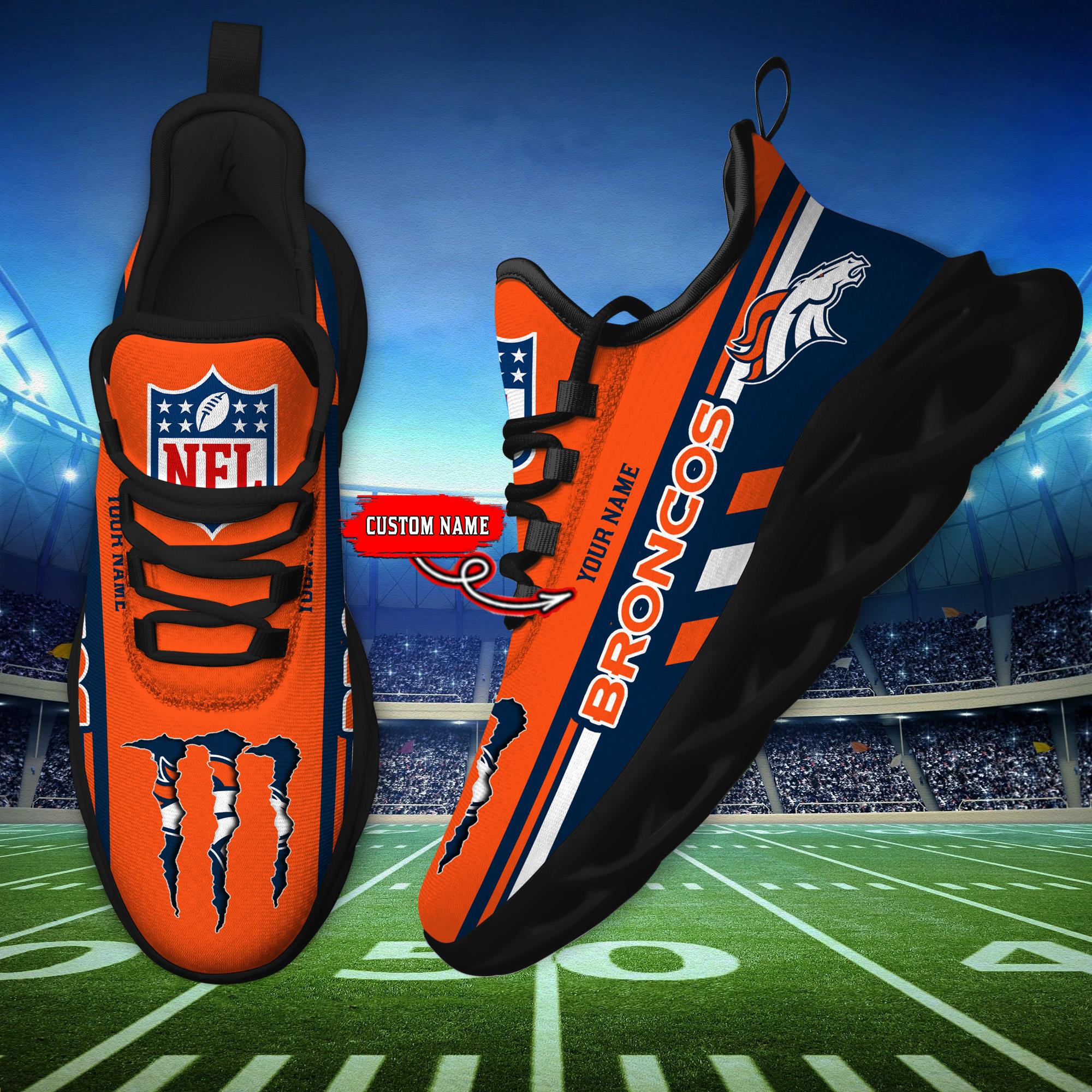 Personalized Denver Broncos Max Soul Shoes Sneakers for Men And Women – NFL Football Fan Shoes, Team Sneakers - Image 6