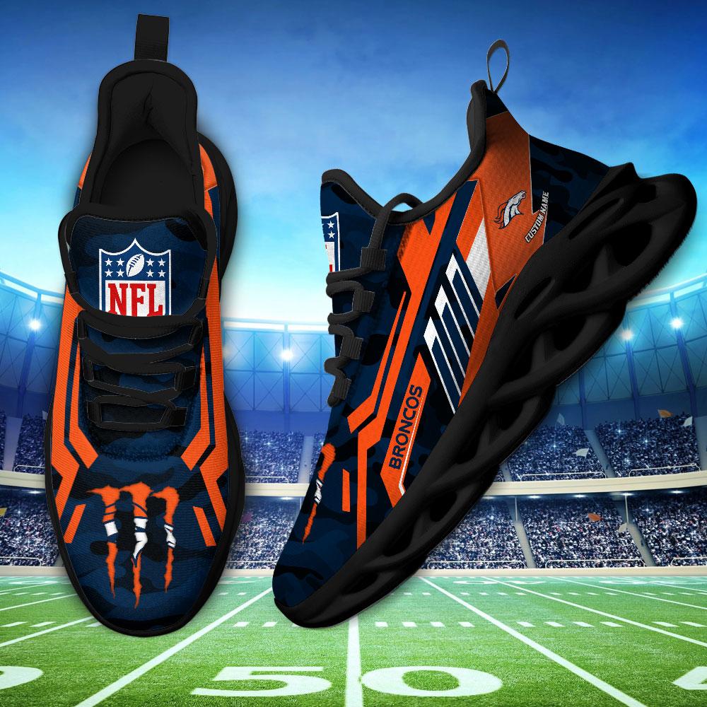 Personalized Denver Broncos Max Soul Shoes Sneakers for Men And Women – NFL Football Fan Shoes, Team Sneakers - Image 4