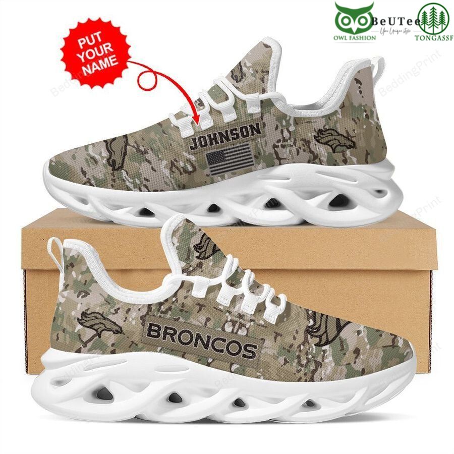 Personalized Denver Broncos Max Soul Shoes Sneakers for Men And Women – NFL Football Fan Shoes, Team Sneakers