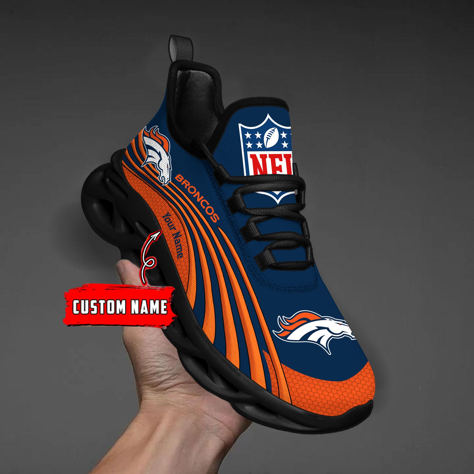 Personalized Denver Broncos Max Soul Shoes Sneakers for Men And Women – NFL Football Fan Shoes, Team Sneakers - Image 5