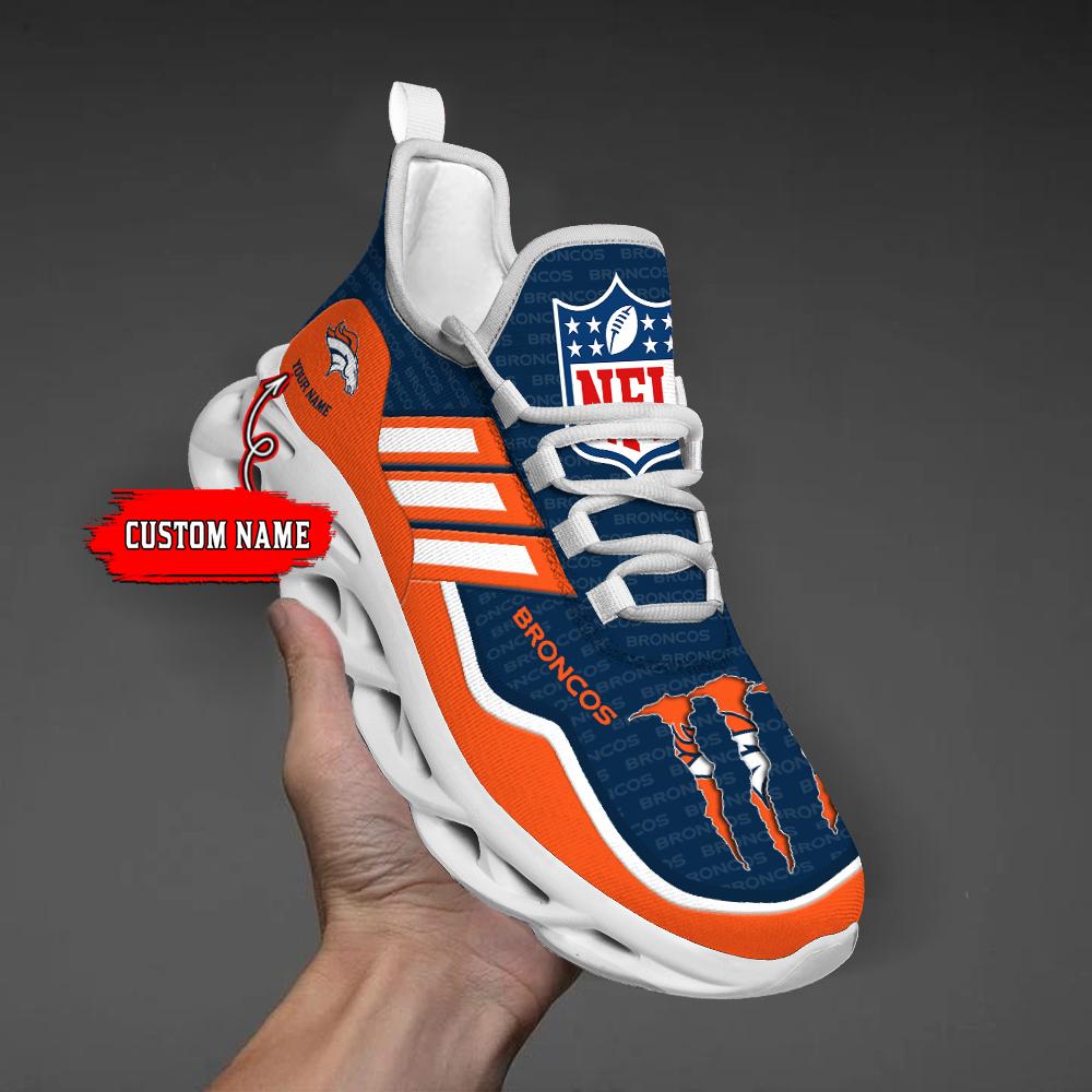 Personalized Denver Broncos Max Soul Shoes Sneakers for Men And Women – NFL Football Fan Shoes, Team Sneakers - Image 6