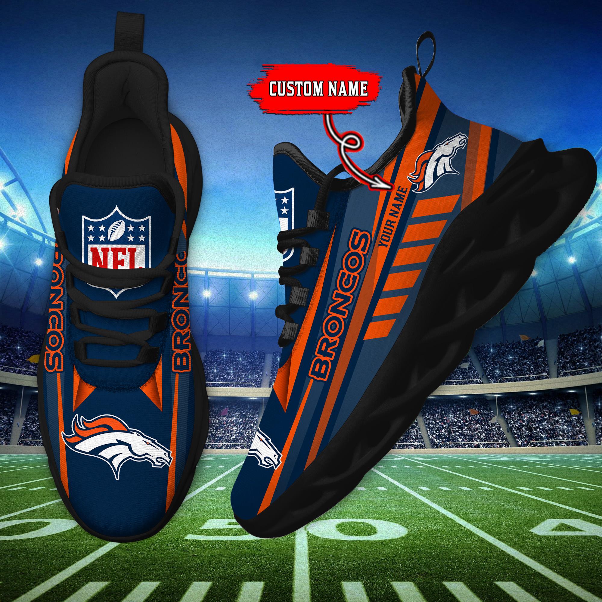 Personalized Denver Broncos Max Soul Shoes Sneakers for Men And Women – NFL Football Fan Shoes, Team Sneakers - Image 5