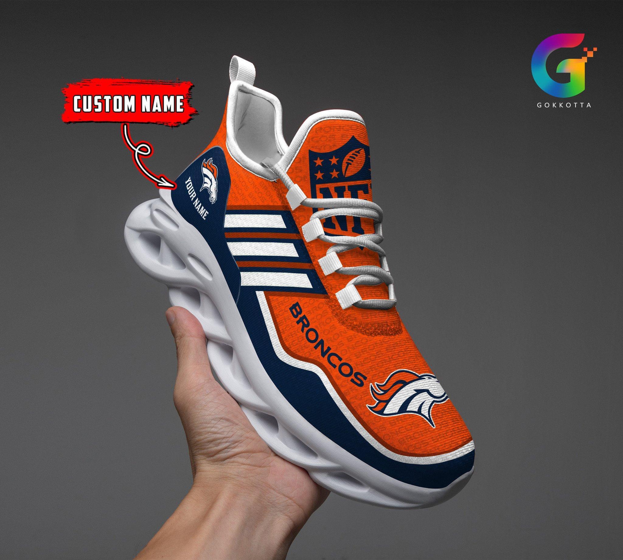 Personalized Denver Broncos Max Soul Shoes Sneakers for Men And Women – NFL Football Fan Shoes, Team Sneakers - Image 5
